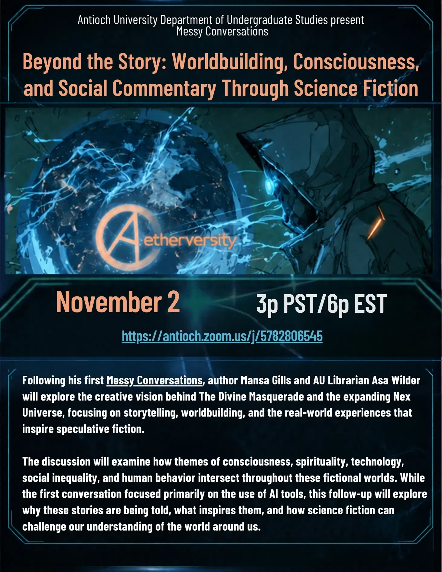 Preview of the Messy Conversations event artwork
